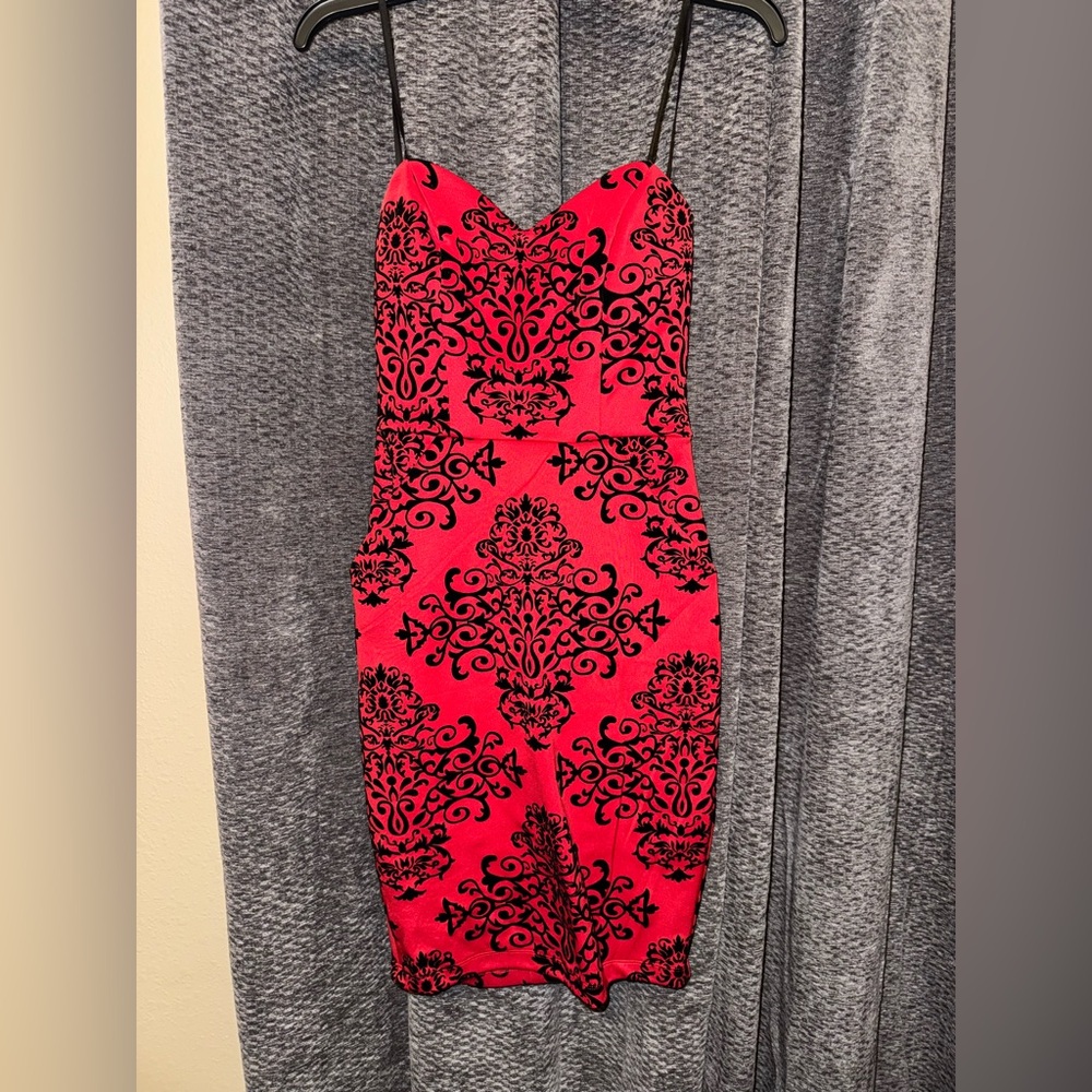 B Darlin Vibrant Red Dress